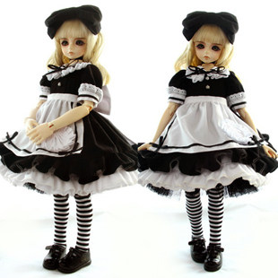bjd 1/6,1/4,巨婴,1/3洋装 新爱丽丝(黑白款)~~