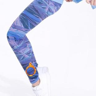 女童冬季加绒加厚瑜伽裤高弹力专业运动健身训练长裤日常打底裤