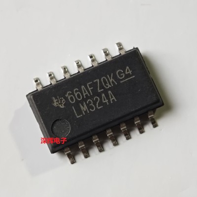 LM324ANSR NSR LM324A 进口运算放大器IC芯片SOP-14宽体5.2MM