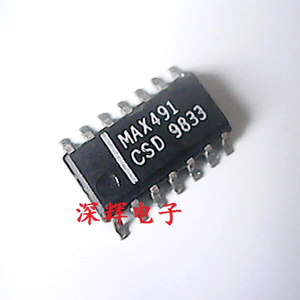 MAX491CSD MAX491EESD MAX491E 收发器 SOP-14 可直拍 进口拆机