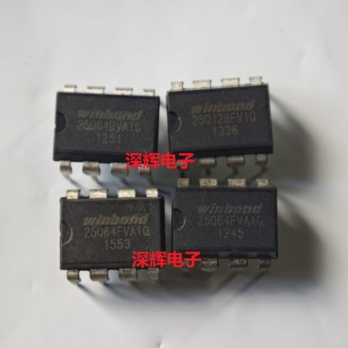 W25Q64BVAIG 25Q128FVIQ FVAIG FVAIQ JVIQ FV BV BIOS芯片DIP-8
