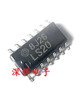 贴片 74LS20 SN74LS20DR 4输入与非门IC芯片 SOP-14封装 可直拍