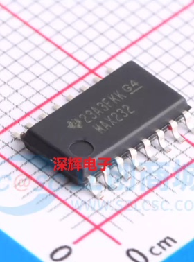 MAX232NSR DR D全新进口收发器IC芯片 贴片SOP-16宽5.2MM 可直拍