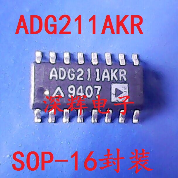 贴片 ADG211AKR ADG211AK 进口SPST开关IC芯片 SOP-16 可直拍