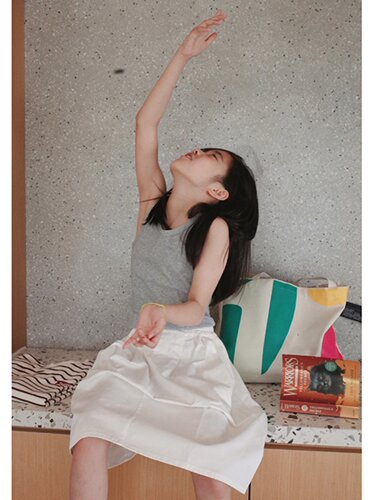 圆领全棉背心娃娃爱美背心