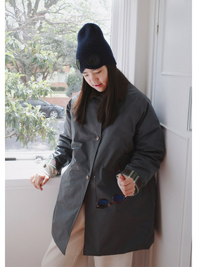 防风防水保暖夹棉风衣棉服外套