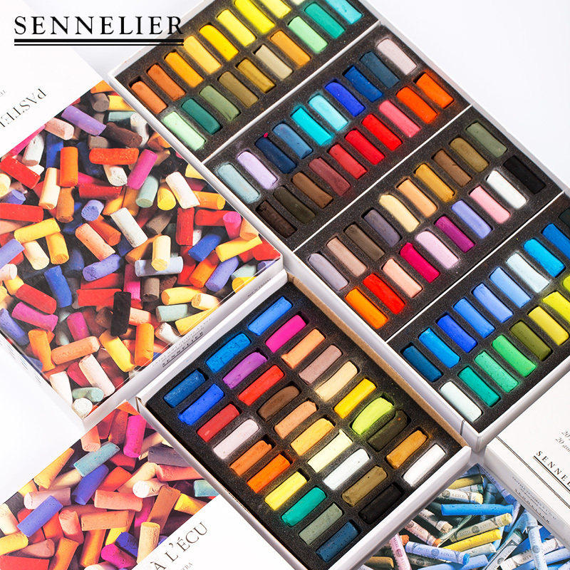 SENNELIER申内利尔手工粉彩笔色粉笔BJD娃娃上色粉彩笔半支装短粉,文具电教/文化用品/商务用品,蜡笔,淘宝优惠券,粉丝福利购,淘宝优惠卷