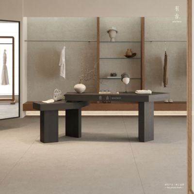 服装店中岛台鞋包展示桌女装店异形流水台陈列展台创意高级置物台