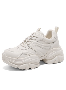 百丽小奶鲸复古老爹鞋女鞋2025春新款厚底休闲鞋运动鞋D2U1 D2U1D