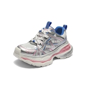 厚底女鞋 子2025春秋新款 休闲运动鞋 百丽星河轨迹老爹鞋 单鞋 B2199