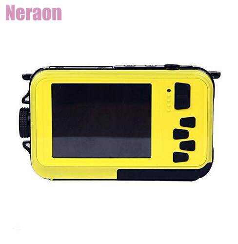 Double Screens Waterproof Digital Camera 2.7-Inch Front LCD