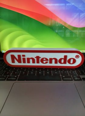 任天堂LOGO标志招牌立牌任天堂logo标志任天堂立标 Nintendo摆件