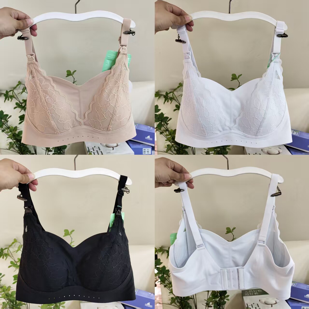十月独宠上开扣BCD杯哺乳文胸罩