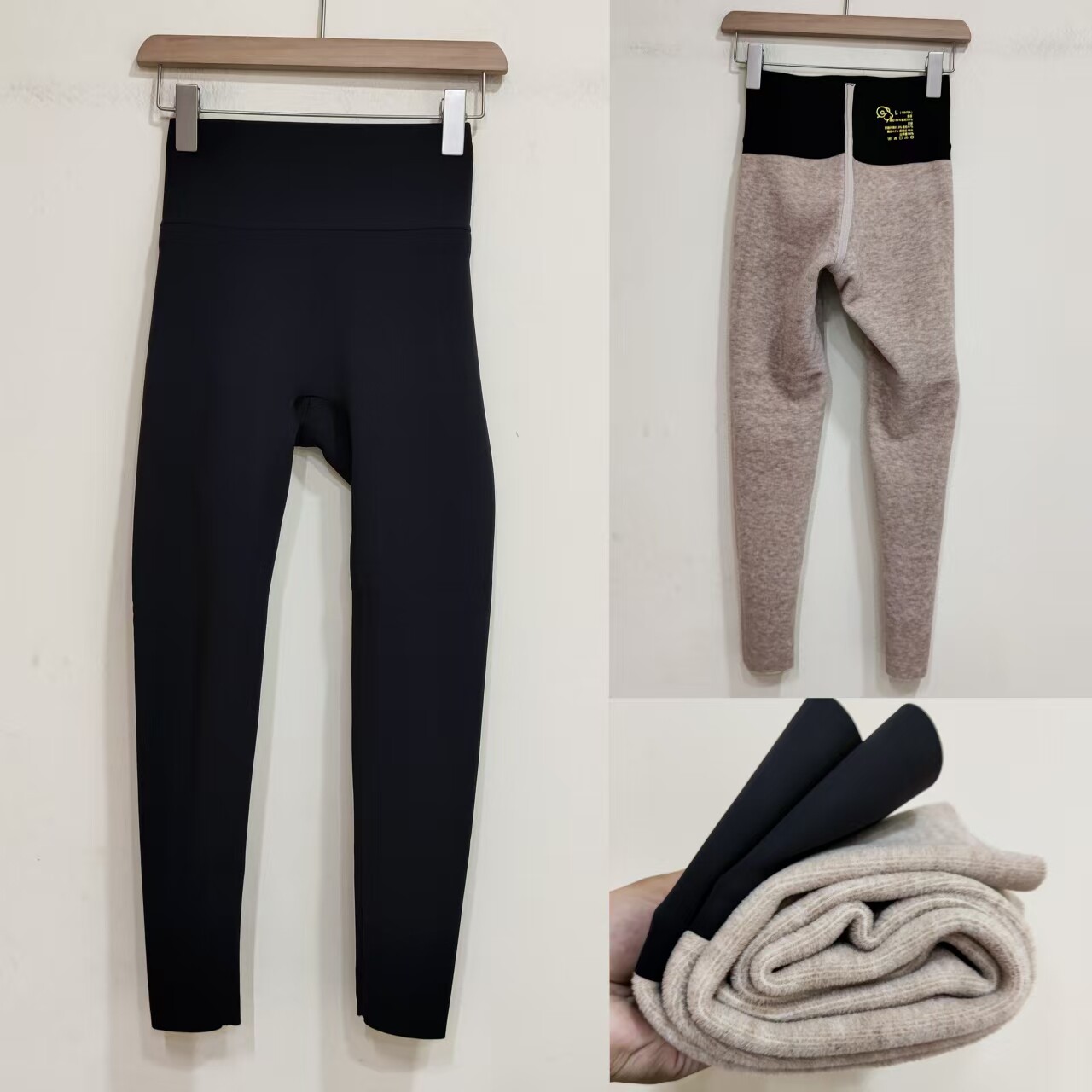 秋冬新款女士鲨鱼裤763薄绒无尴尬线保暖裤显瘦九分打底裤