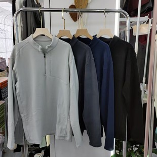 卫衣绒衫 半拉链长袖 立领打底T恤柔软舒适百搭上衣8081 男士 秋冬款