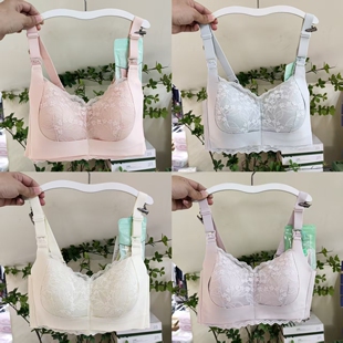茶纤维上开扣哺乳内衣BCD杯无钢圈孕期孕后喂奶文胸十月独宠2265