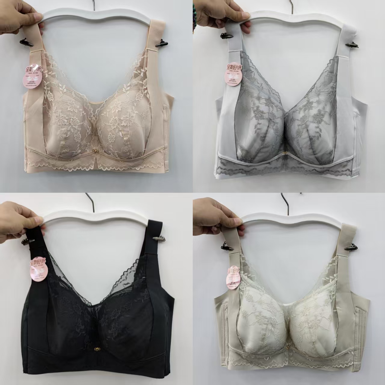 五排扣加宽侧收副乳防下垂女文胸