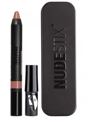 现货 海淘Nudestix/羽德诗唇线笔唇膏腮红笔 卷笔刀套装 唇颊两用