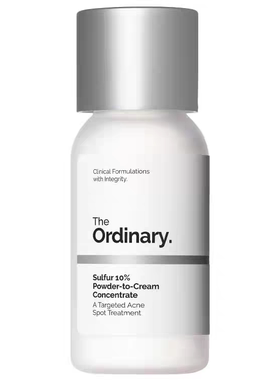 现货 美代新款The Ordinary Sulfur 10%硫磺浓缩痘粉霜5g