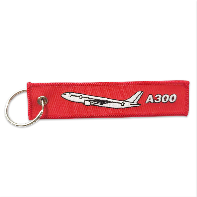 我爱飞行|空客AIRBUS-A300刺绣钥匙扣飞行机组过夜袋包挂件
