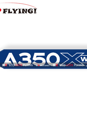 我爱飞行|空客A350XWB三角标旅行登机CREW飞行机组拉杆箱贴纸潮贴