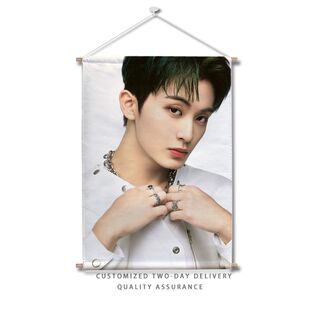 MARK李马克圆杆挂画NCTDREAM周边同款挂布艺挂毯海报写真签名定制