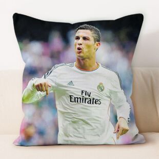 C罗周边抱枕定制客厅沙发靠背枕头卧室床头靠枕生日礼物车载靠垫