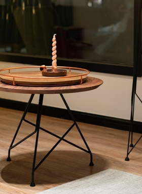 STUDIO FH camino X MASSIMO | Euphony 胡桃木圆桌实木茶几桌