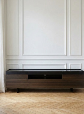 STUDIO FH/Como/Pacino电视柜/烟熏尤加利/烤漆工艺/下翻门/意式