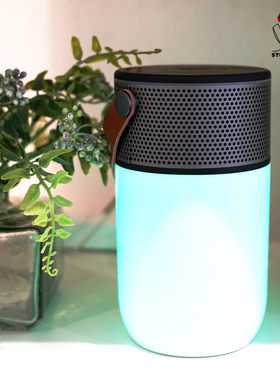 Aglow STUDIOFH丹麦Kreafunk可调变色灯光无线充电蓝牙音箱便携