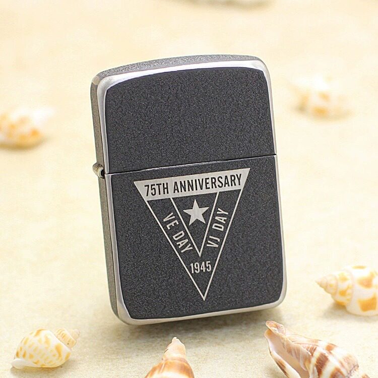 Zippo正品 钢机 1941黑裂漆二战胜利75周年限量 收藏 49264