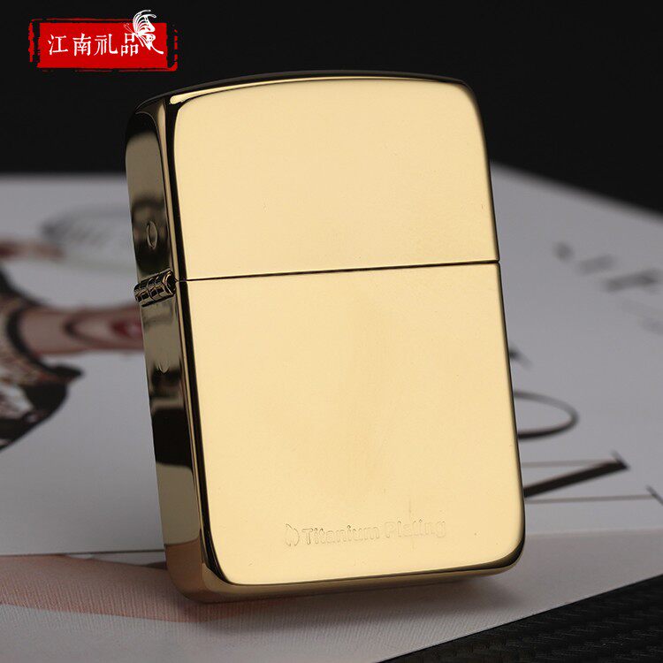 Zippo打火机1941复刻版钛金 镀钛ZBT-1-20b 男士超蔳正品镀黑钛