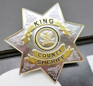 行尸走肉金属徽章胸章治安官标志影视周边饰品Rick瑞克胸章 酷 包邮