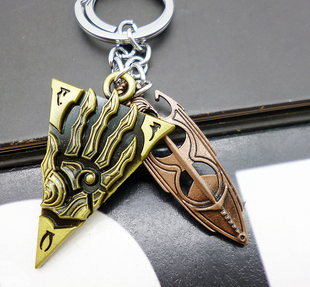 上古卷轴标志钥匙扣 饰品挂件TheElderScrolls游戏周边男生礼物酷