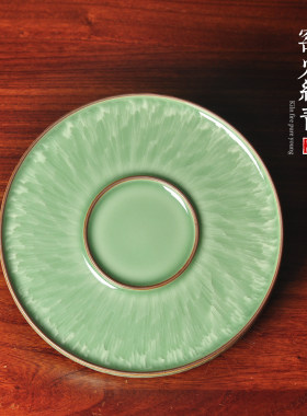 青瓷跳刀手工壶承功夫茶紫茶壶垫