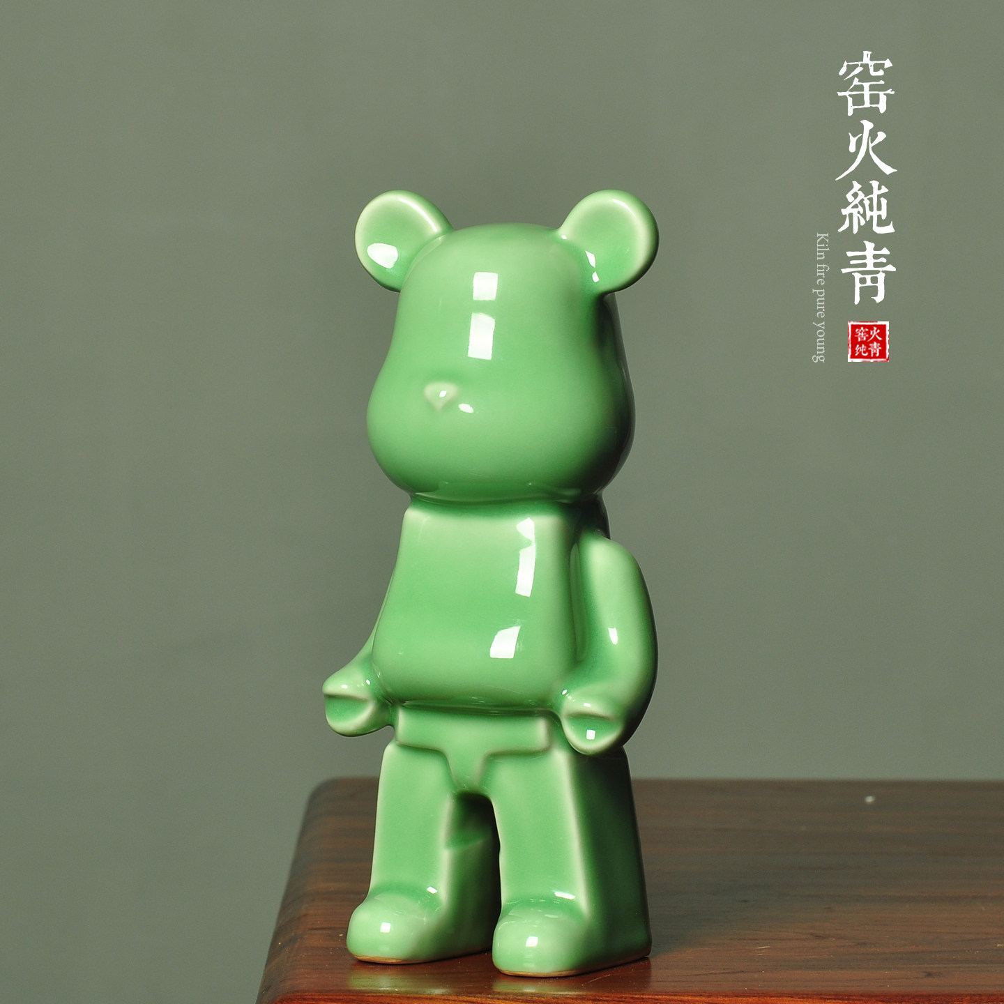 暴力熊摆件客厅潮流积木熊公仔