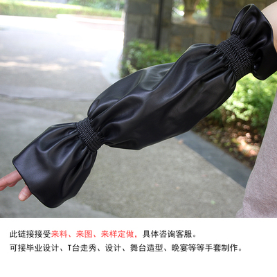 舞台手套金色珑玥来图定做