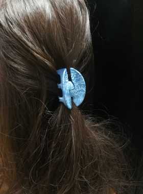 商城新品 法国韦妮weiny 时尚印花型抓夹发抓长5.5cm D1391