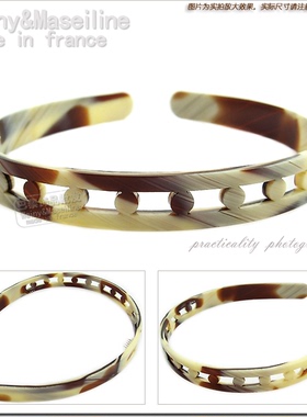 法国Maseiline发饰 手工镂空贝壳色发箍/头箍,M0346 .5色