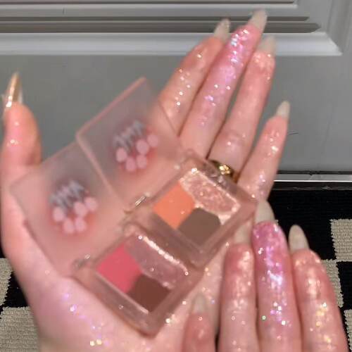 HERORANGE三拼眼影盘哑光+珠光不
