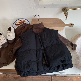 木野冬季棉服马甲湖州织里童装男童韩版加厚外套儿童服饰保暖上衣