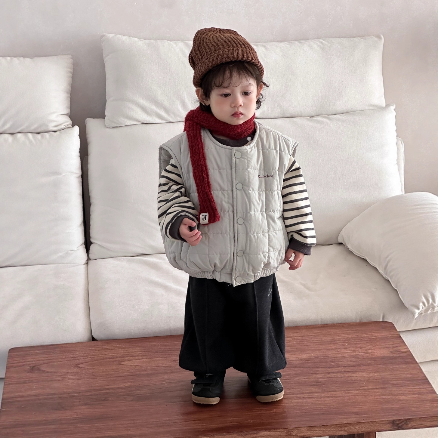 儿童冬季棉马甲外套2025新款韩版