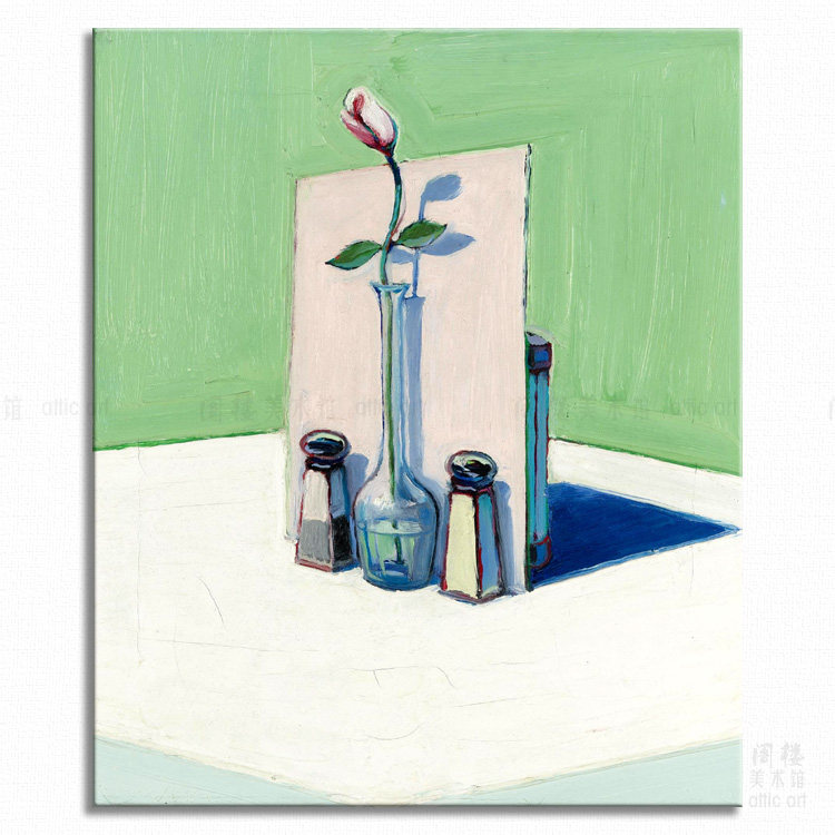 瓶花 wayne thiebaud 伟恩第伯波普艺术装饰画书房咖啡馆时装商店