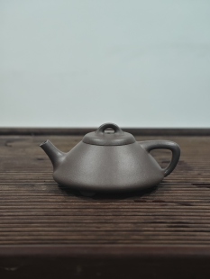 青灰泥合瓢壶180cc宜兴紫砂壶正宗原矿手工泡茶壶茶具