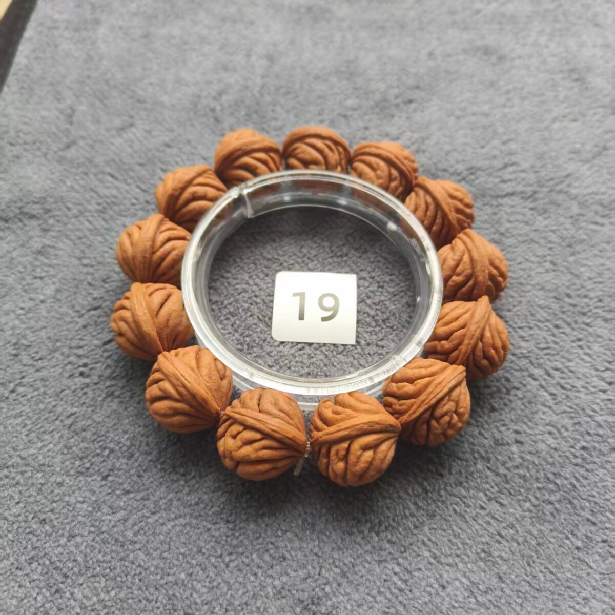 【特小特大尺寸】秦岭纯野生龙纹桃核手串高端文玩男女款手链原色