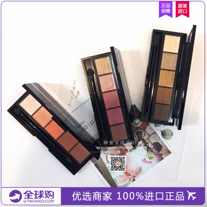 美谛之屋TMH 五色眼影盘便携彩妆盘闪粉哑光珠光大地色系南瓜色图片