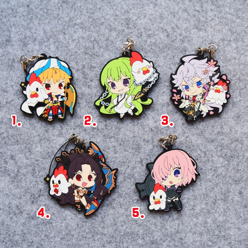 日单正版散货 FGO fate橡胶挂件 魔兽战线乌鲁克罗森限定 梅林C闪