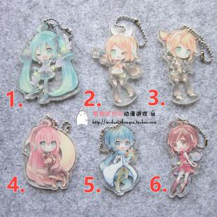 日单正版散货 初音未来vocaloid2 miku镜音kaito 亚克力挂件 星星