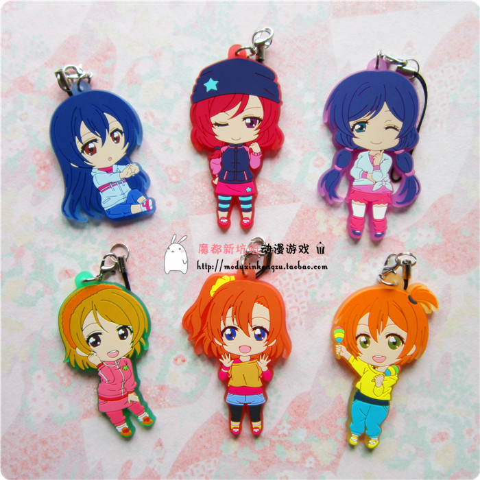 日单正版散货Love Live! lovelive 练习服系列 GSC橡胶挂件