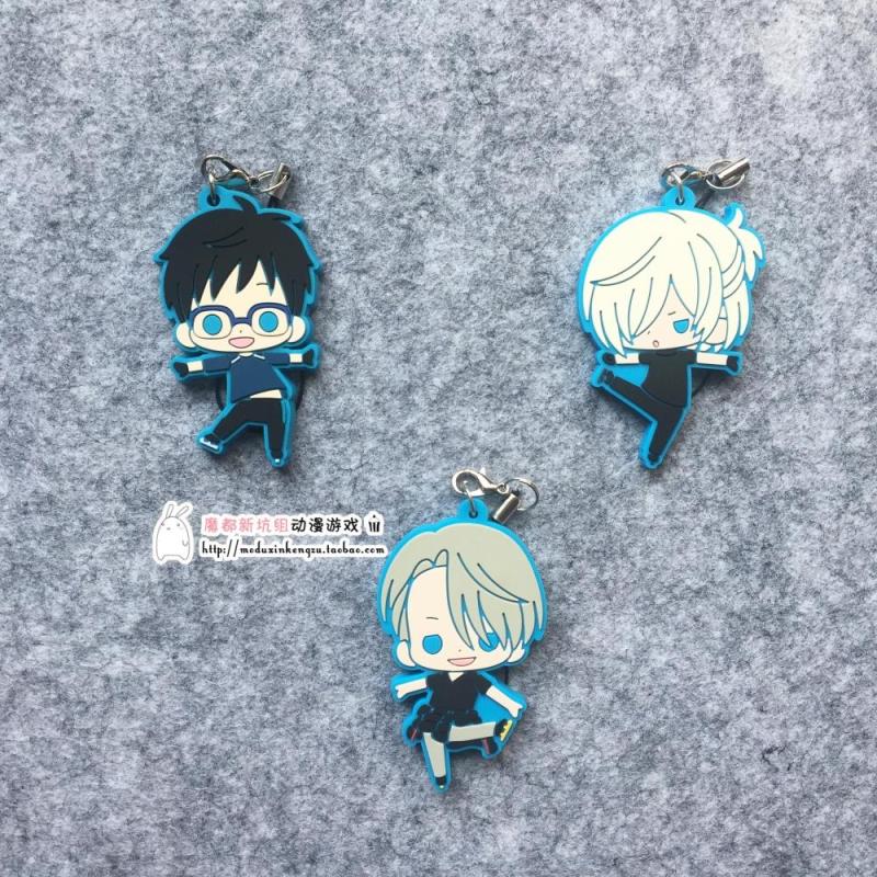 日单正版散货 冰上的尤里 立川本店纪念 橡胶挂件 维克托